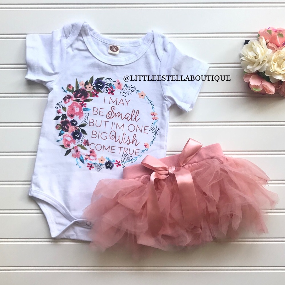 Baby Girls Two Piece Tulle Skirt Outfit